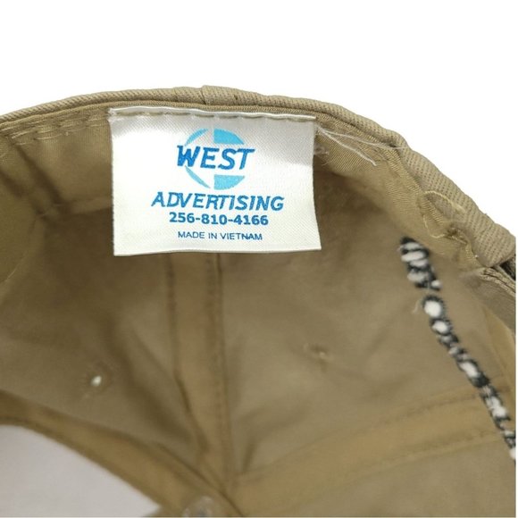 Iuka Concrete Products Khaki Strapback Cap Trucker Baseball Hat Embroidered Logo - Picture 12 of 12